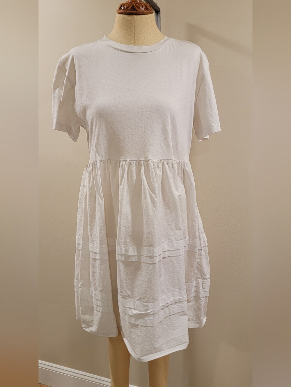 Zara White Cotton Dress